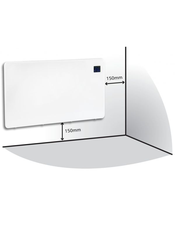 Buy 500W Eco Slimline Digital Panel Heater - 24Hr Timer